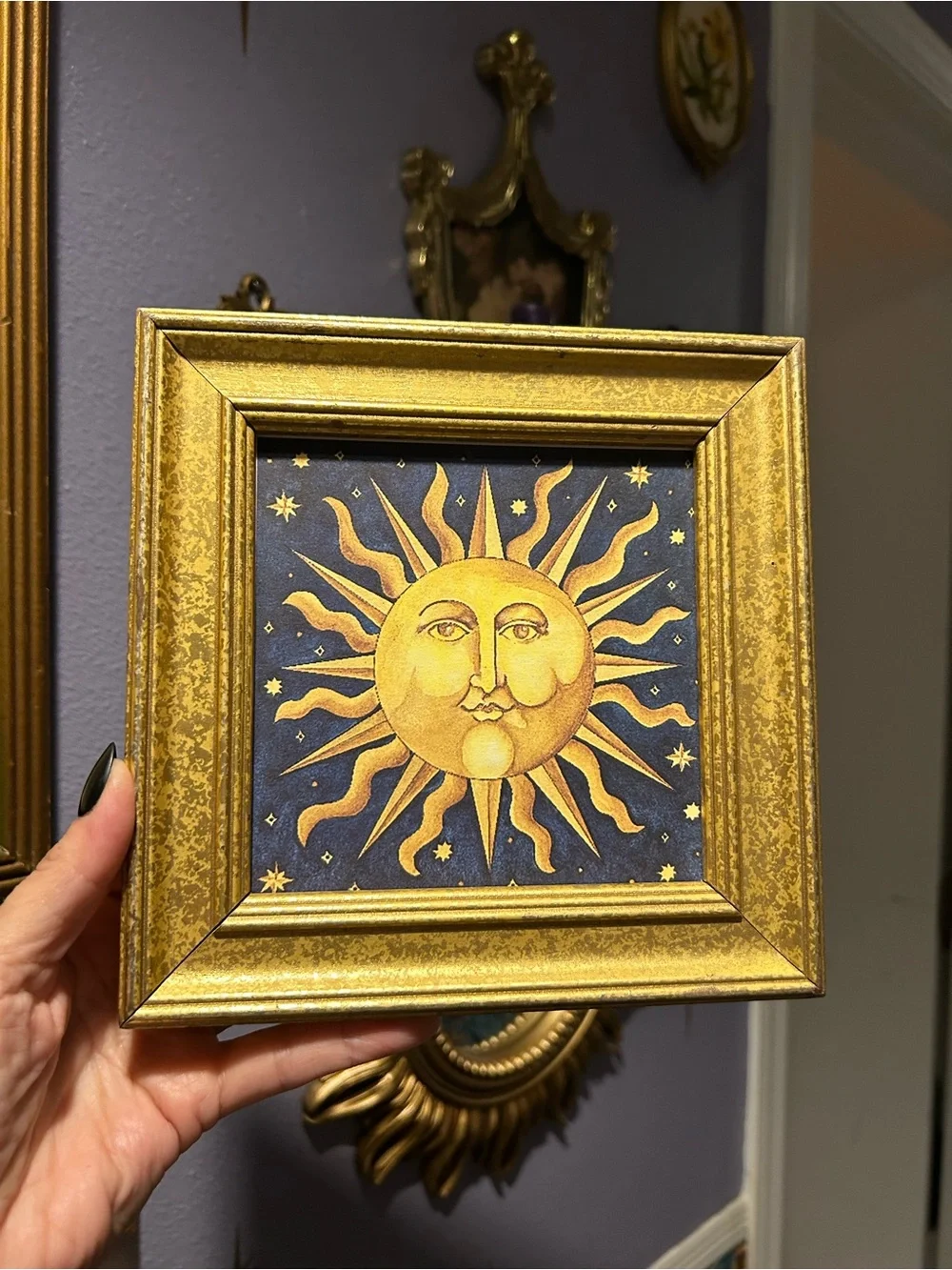 Mary Beth Zeitz Gold Sunburst Framed Wall Art